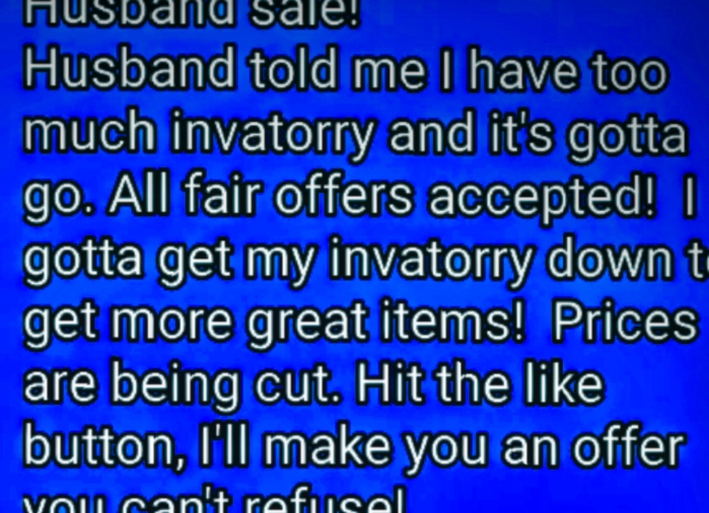🛑SALE🛑 No FAIR offers refused!🛑Hit like send 1
